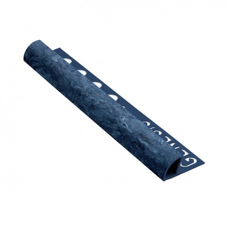 Profilo arrotondato in PVC - Blu marmo